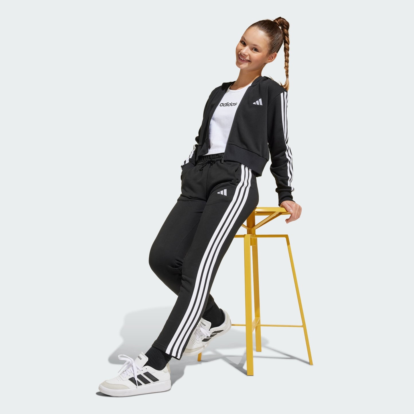 ADIDAS JG 3S FT FZ CROP