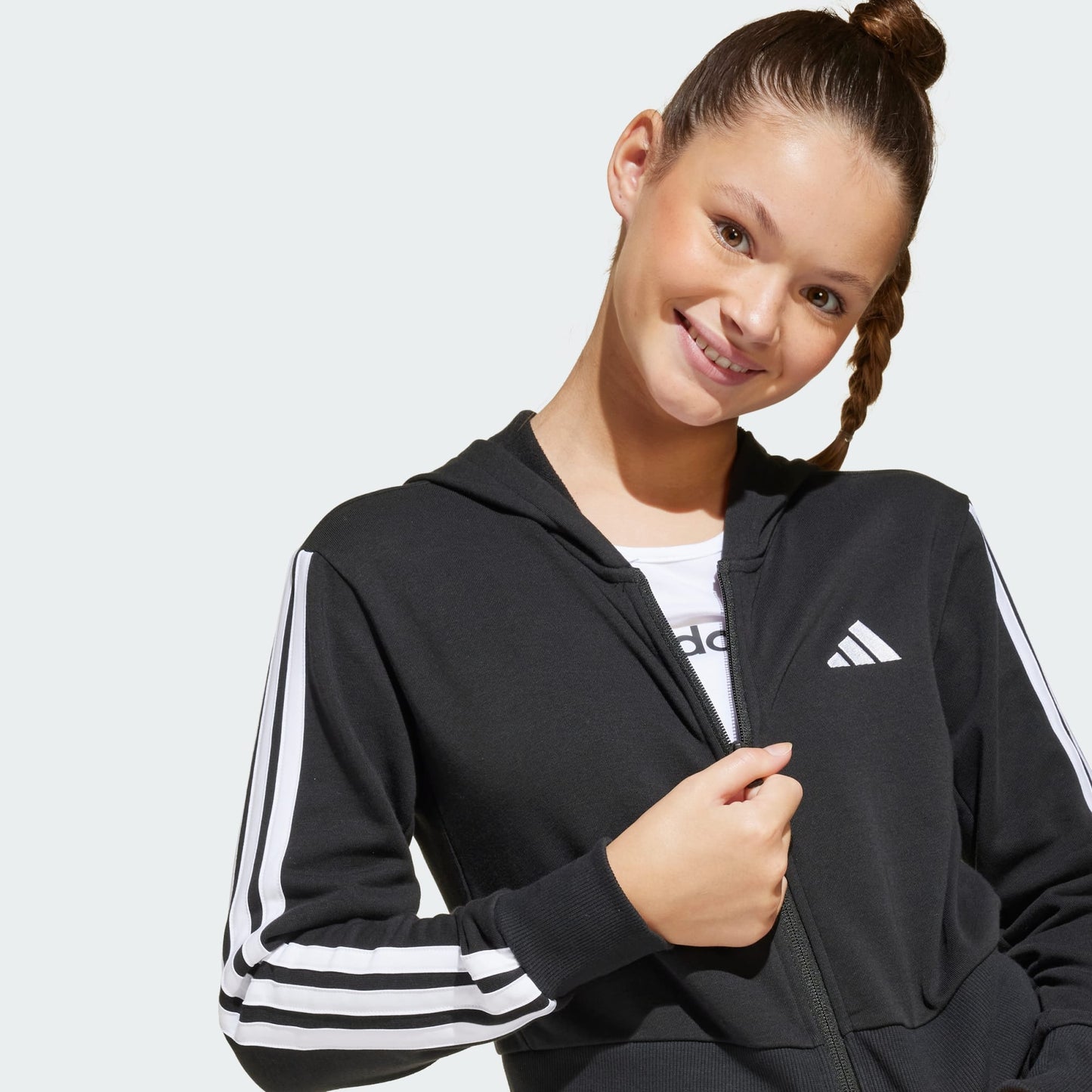 ADIDAS JG 3S FT FZ CROP