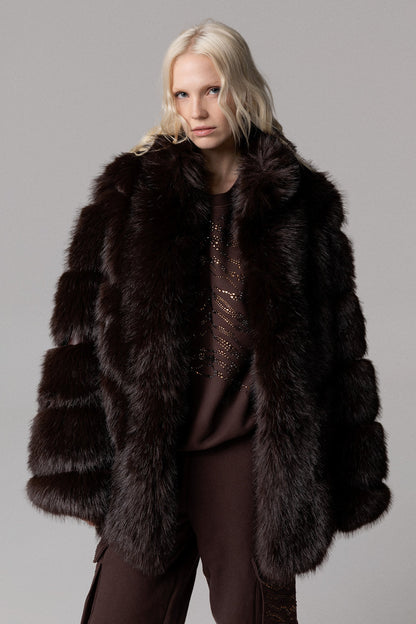 ODI ET AMO FELPA STRASS TIGRE
