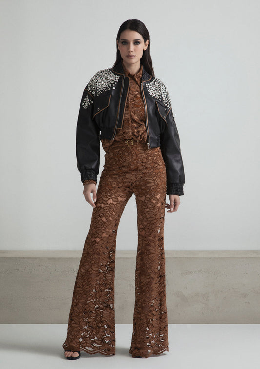 ODI ET AMO BOMBER ECOPELLE STRASS