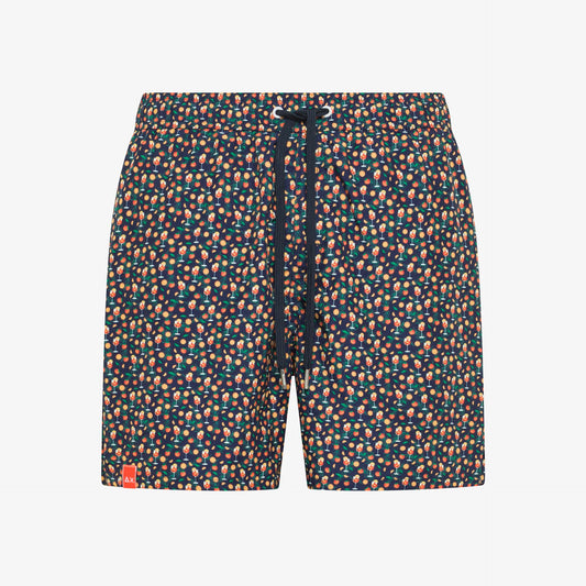 SUN68 SWIM PANT SMALL PATTERN