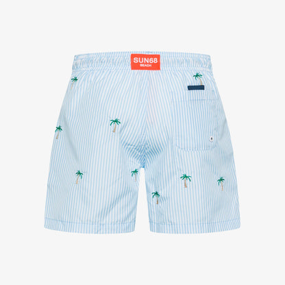 SUN68 BOY'S SWIM PANT SMALL EMBROIDERY