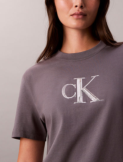 CALVIN KLEIN SS SEQUIN CK GRAPHIC