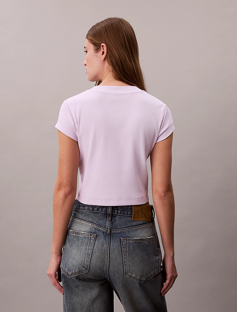 CALVIN KLEIN MONOLOGO BABY RIB TEE