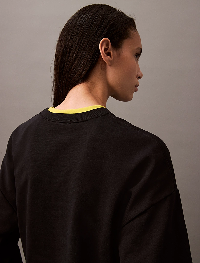 CALVIN KLEIN LS ARCHIVE LOGO FRENCH TERRY RLX