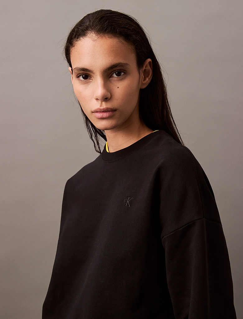 CALVIN KLEIN LS ARCHIVE LOGO FRENCH TERRY RLX