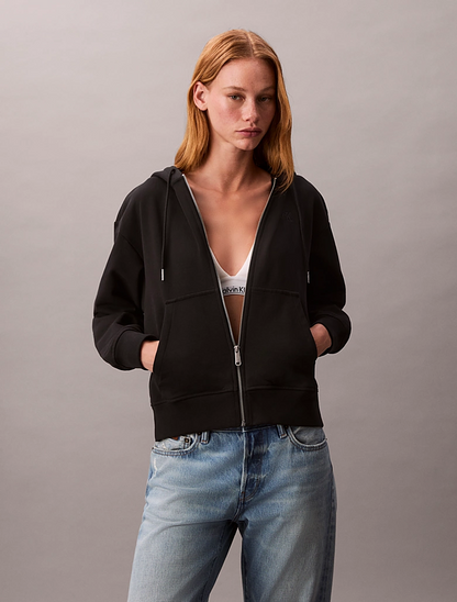 SUDADERA CON CAPUCHA DE TERRY FRANCESA CON LOGO DE ARCHIVO DE CALVIN KLEIN