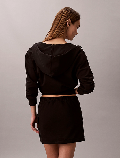 CALVIN KLEIN MONOGRAM TERRY CARGO SKIRT