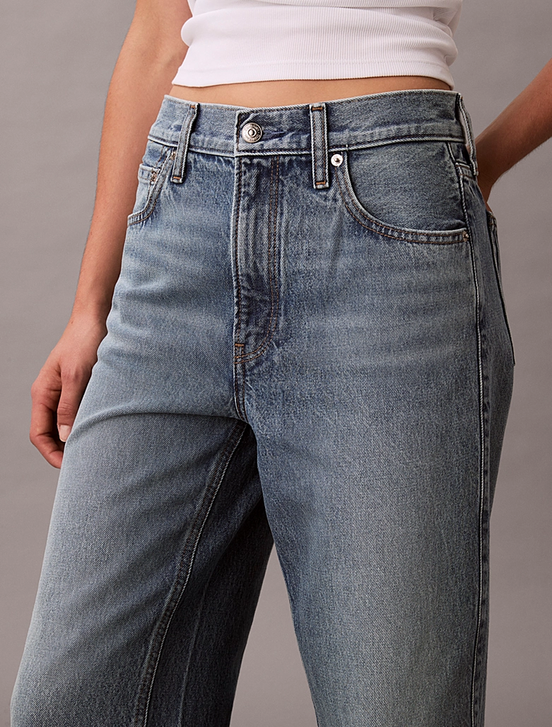 CALVIN KLEIN HIGH RISE DENIM CULOTTE