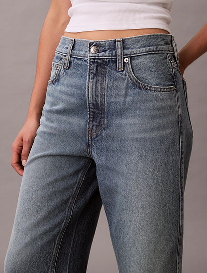 CALVIN KLEIN HIGH RISE DENIM CULOTTE