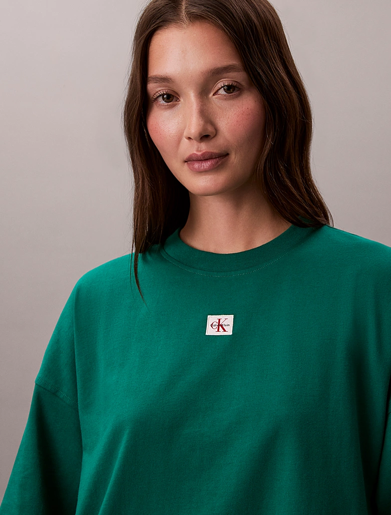 CALVIN KLEIN SS WOVEN LABEL OVERSIZE