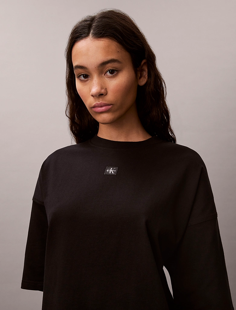CALVIN KLEIN SS WOVEN LABEL OVERSIZE