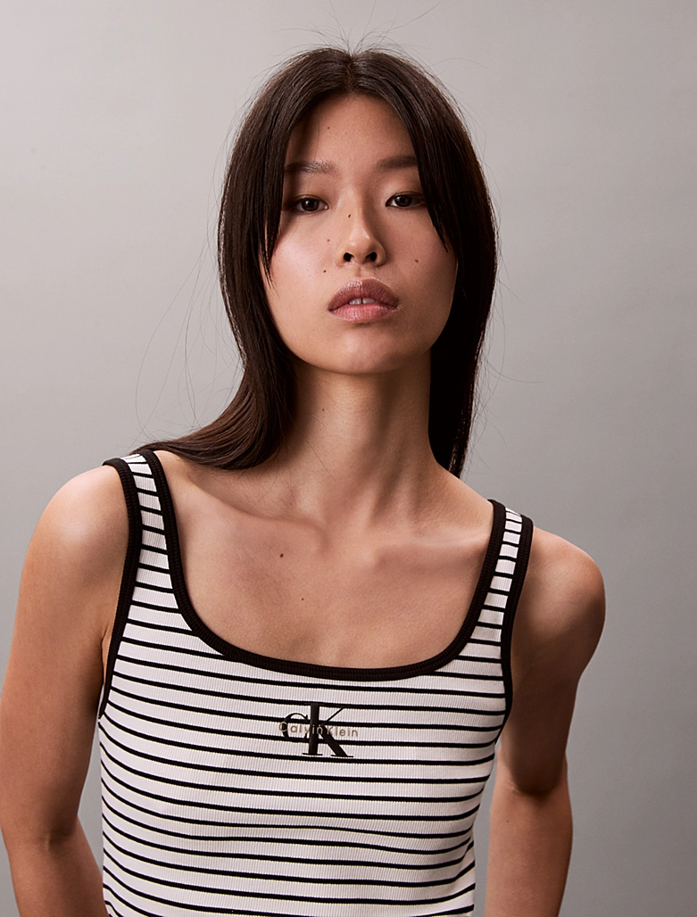 CALVIN KLEIN STRIPED MONOLOGO SCOOP