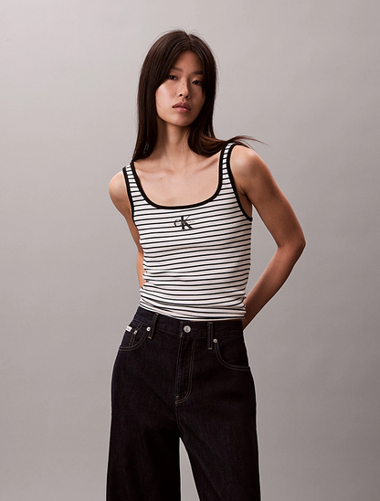 CALVIN KLEIN STRIPED MONOLOGO SCOOP