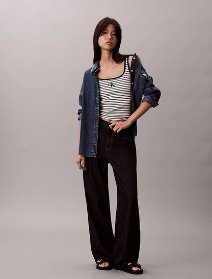 CALVIN KLEIN STRIPED MONOLOGO SCOOP