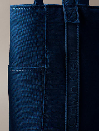CALVIN KLEIN WEBBING STRAP CANVAS TOTE