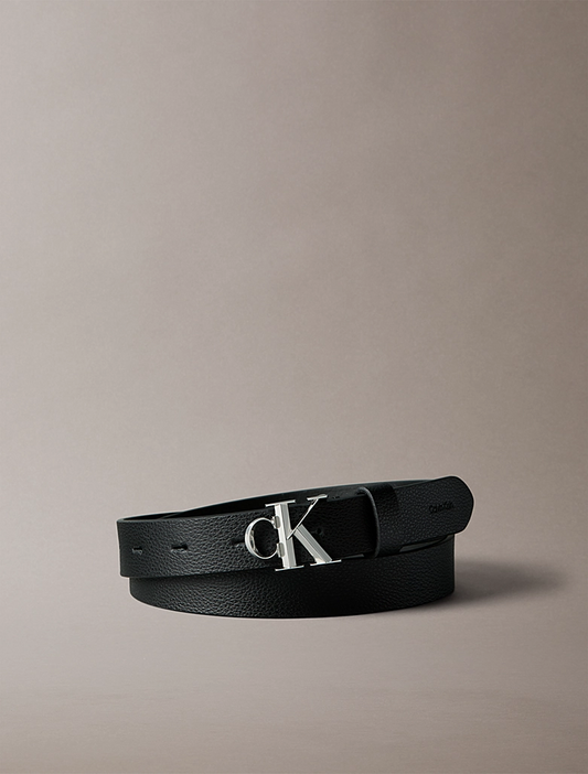 CALVIN KLEIN FACET CK BUCKLE PEBBLE 25MM
