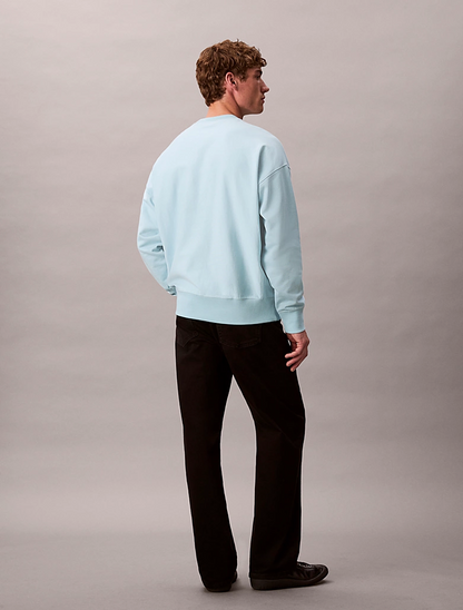 CALVIN KLEIN LS PREMIUM TERRY MONOLOGO CN SWT