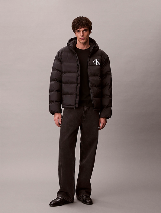 CALVIN KLEIN NYLON MONOGRAM PUFFER JKT