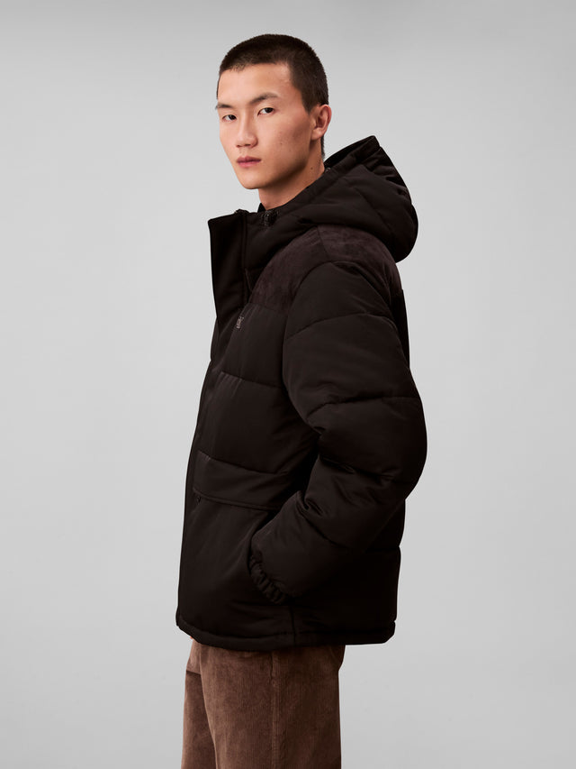 CALVIN KLEIN LS CORDUROY MIXED MEDIA PUFFER