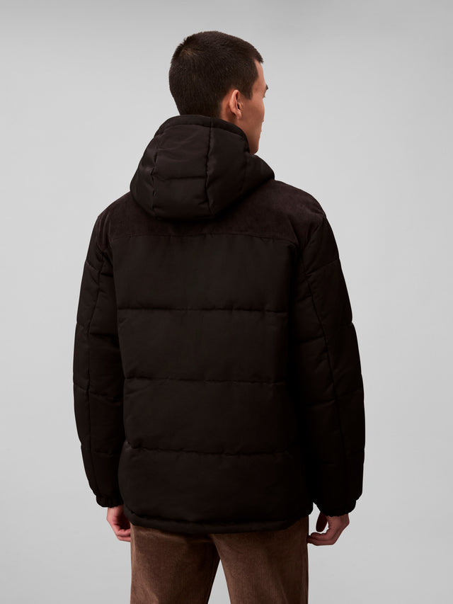 CALVIN KLEIN LS CORDUROY MIXED MEDIA PUFFER