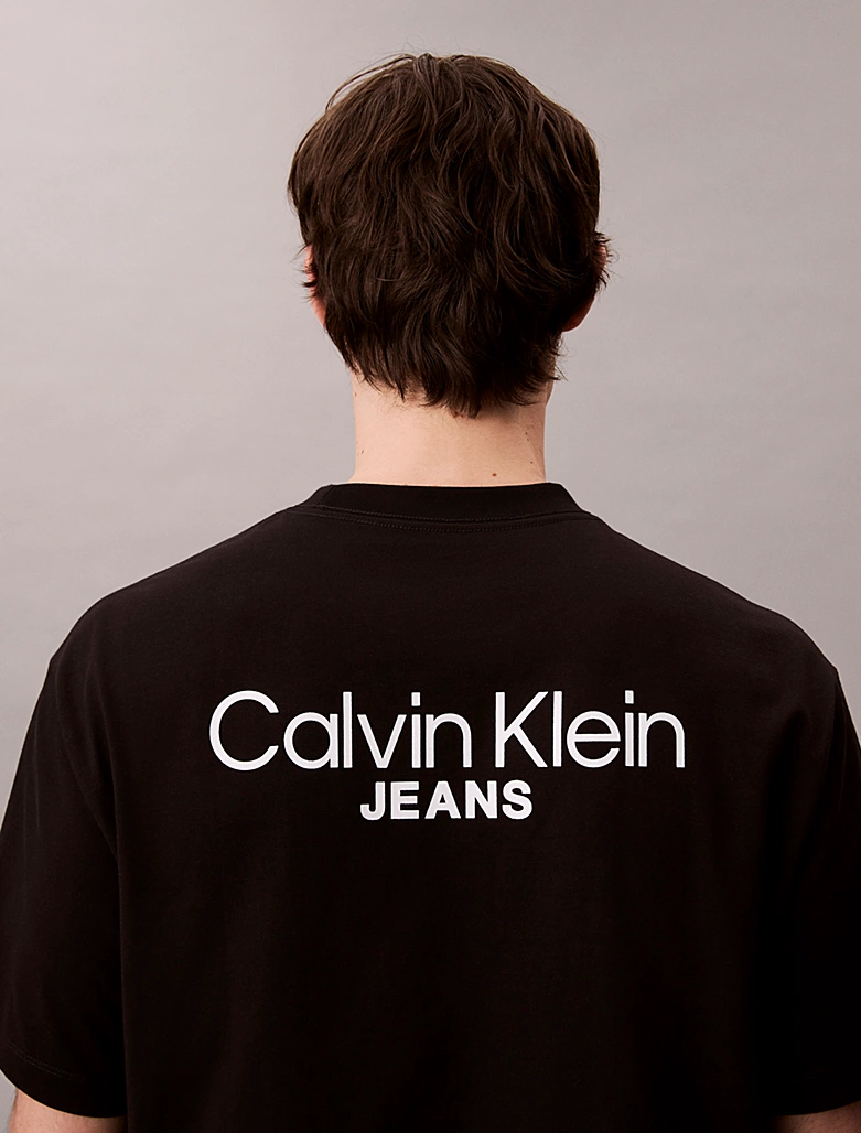 CALVIN KLEIN LOGO BACK PRINT T-SHIRT