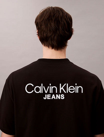 CALVIN KLEIN LOGO BACK PRINT T-SHIRT