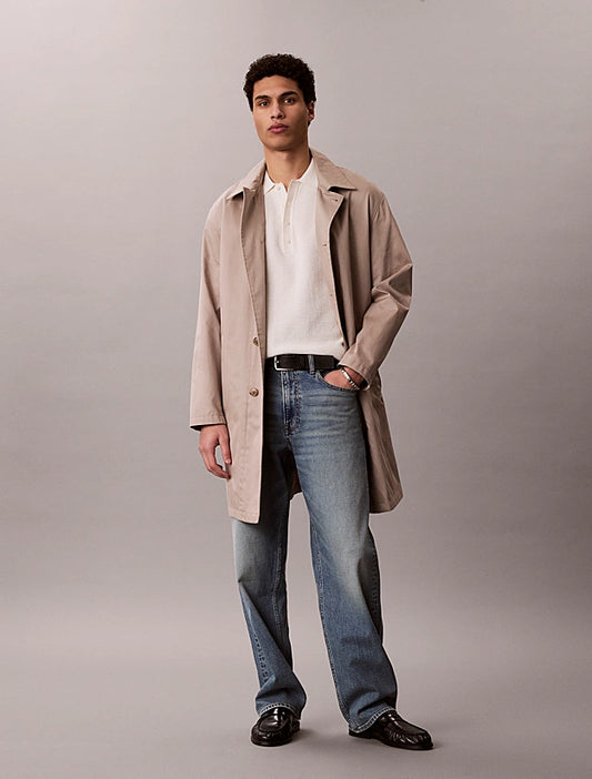 CALVIN KLEIN SS COTTON WAFFLE POLO COLLARSWTR S/S
