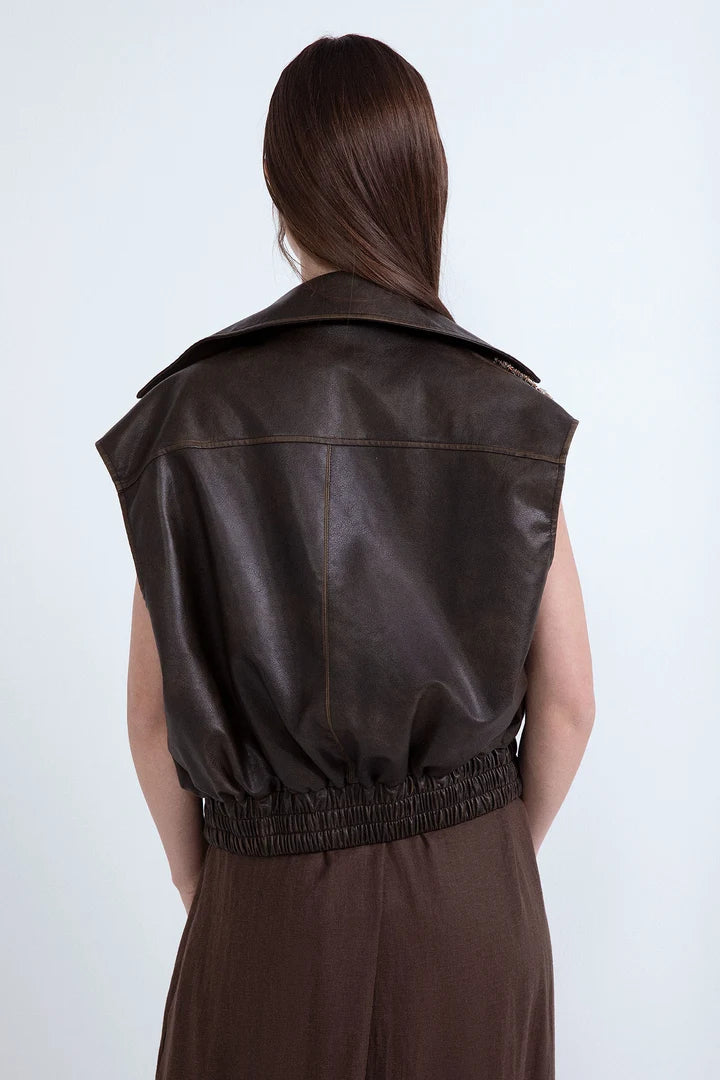 ODI ET AMO GILET ECOPELLE CON INSERTI