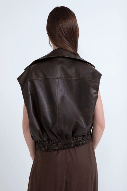 ODI ET AMO GILET ECOPELLE CON INSERTI