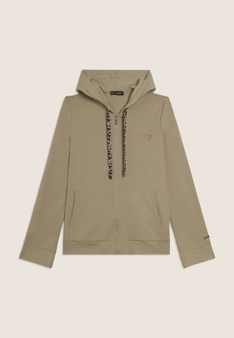 FREDDY FELPA CAPPUCCIO ZIP