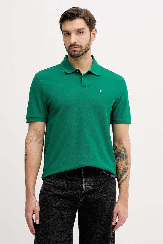 CALVIN KLEIN SS MONOGRAM PIQUE POLO