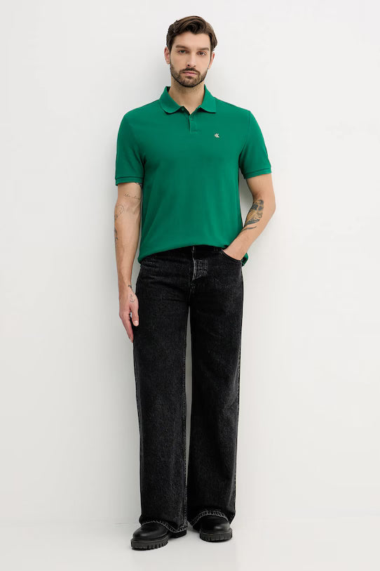 CALVIN KLEIN SS MONOGRAM PIQUE POLO
