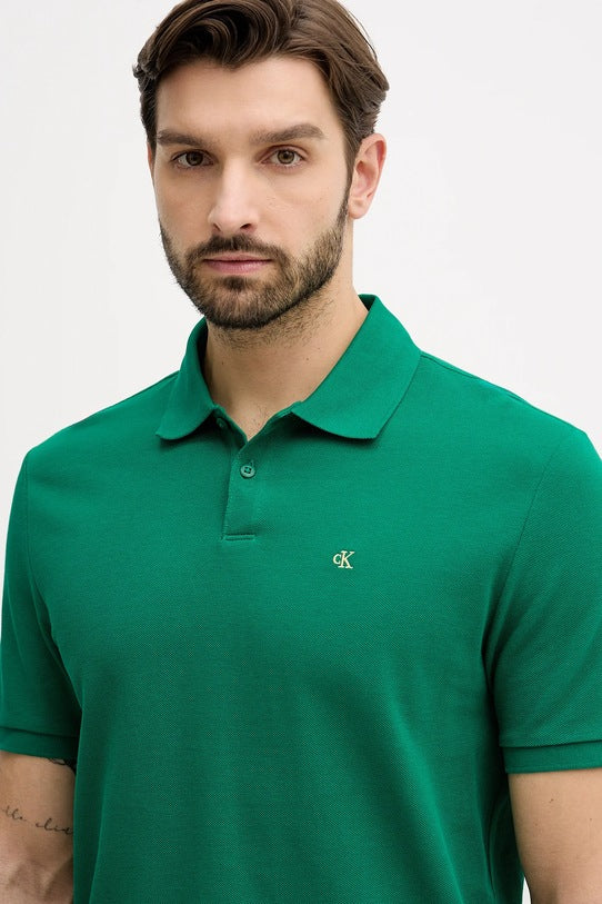CALVIN KLEIN SS MONOGRAM PIQUE POLO
