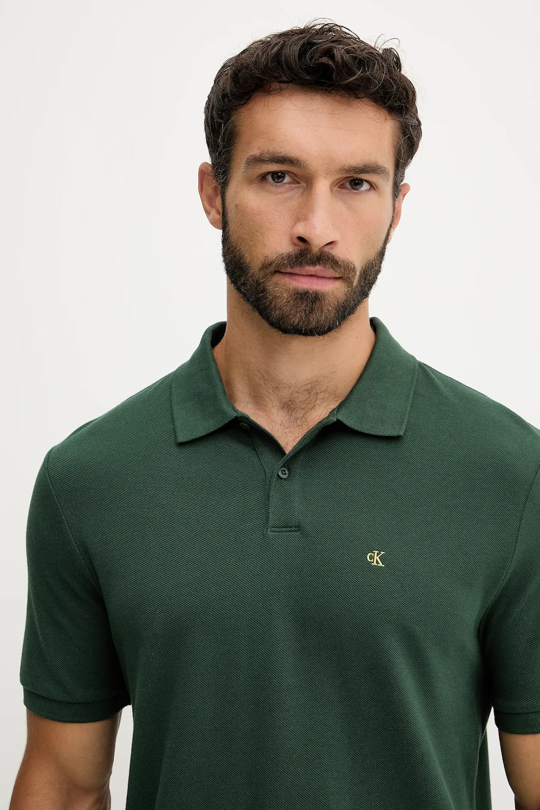 CALVIN KLEIN SS MONOGRAM PIQUE POLO