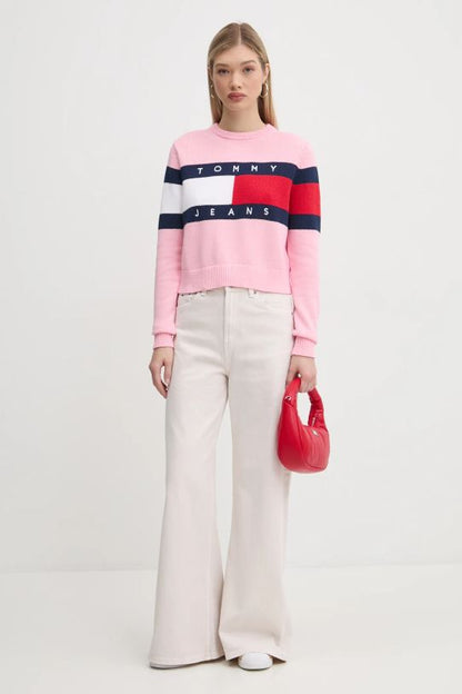 TOMMY JEANS CENTER FLAG SWEATER EXT