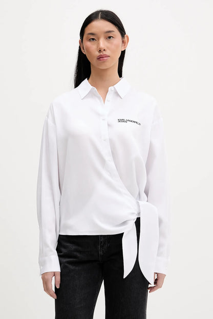 KARL LAGERFELD JEANS TIED BLOUSE