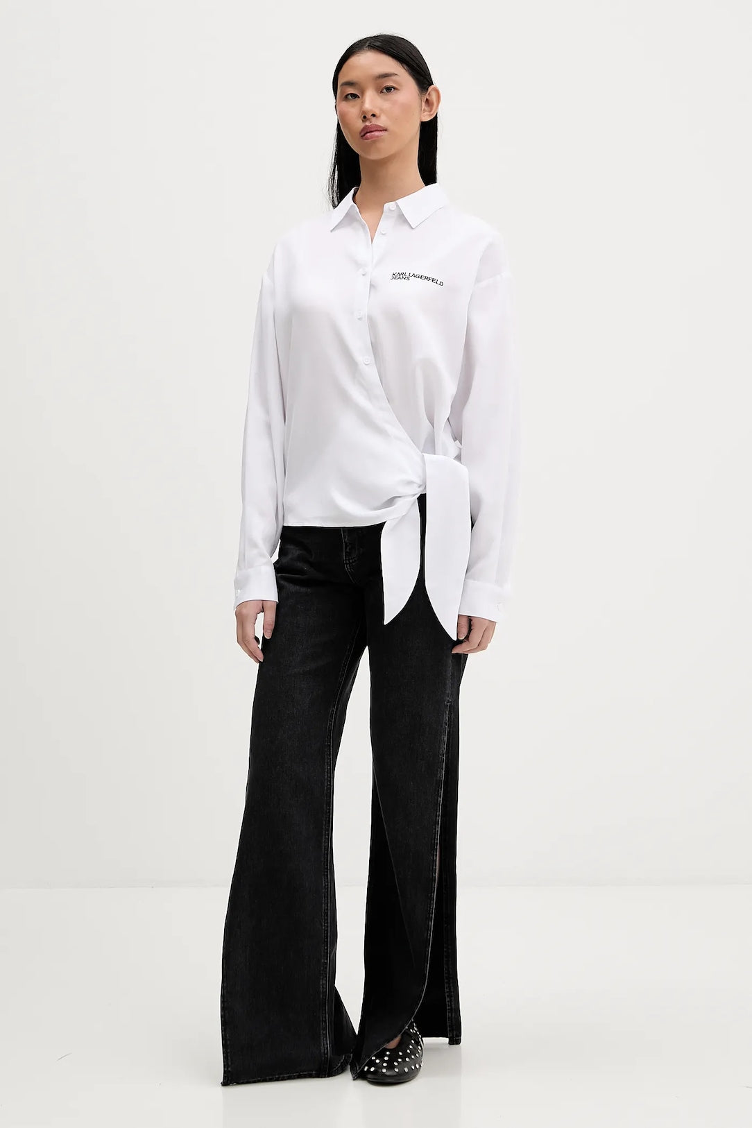 KARL LAGERFELD JEANS TIED BLOUSE