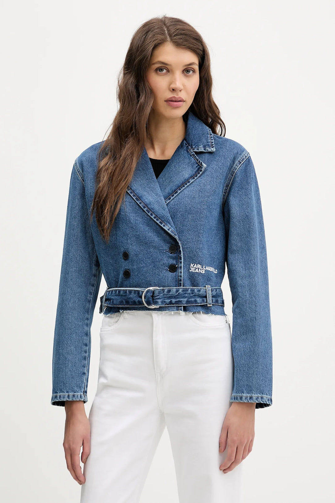 KARL LAGERFELD JEANS BOXY DENIM TRENCH