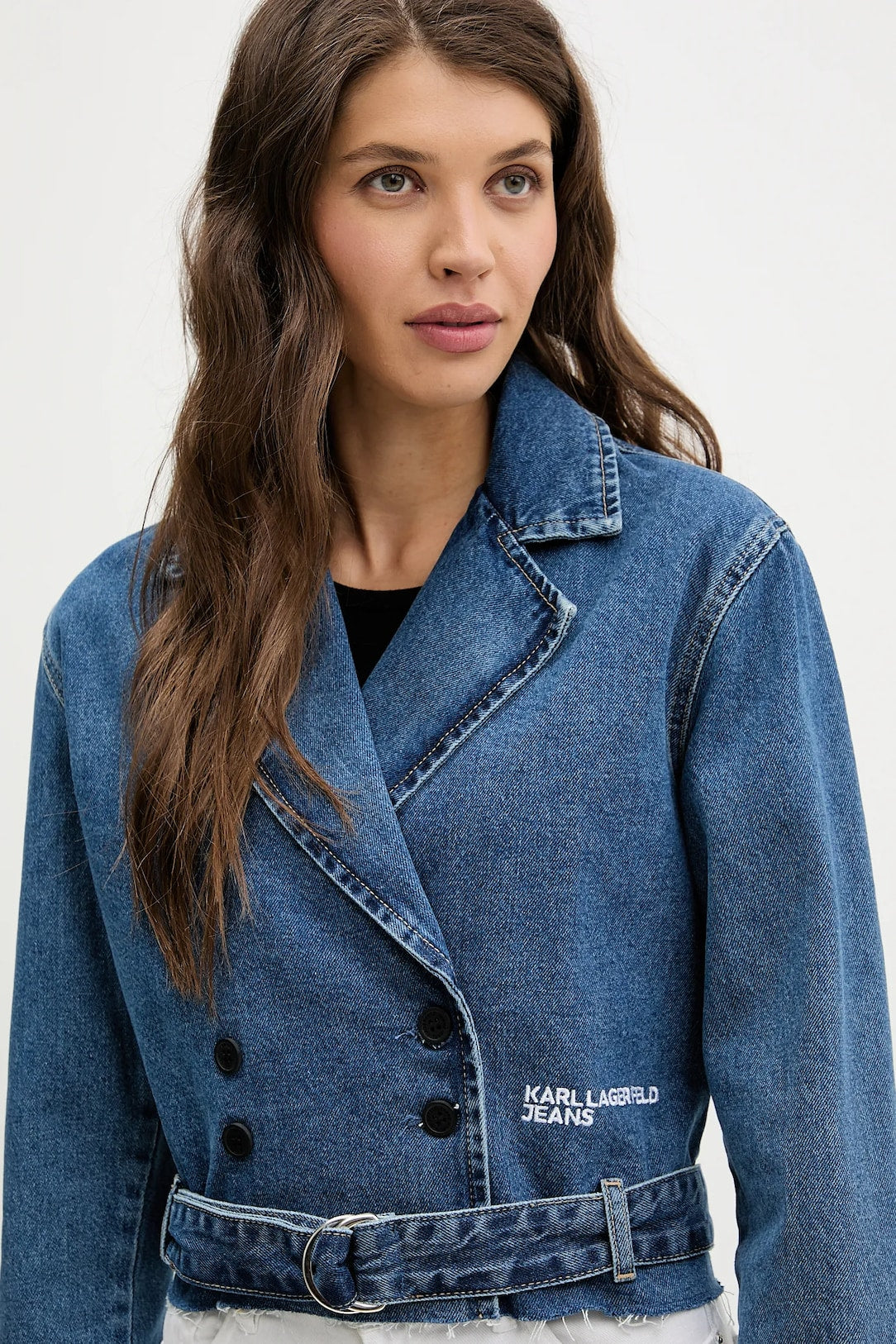 KARL LAGERFELD JEANS BOXY DENIM TRENCH