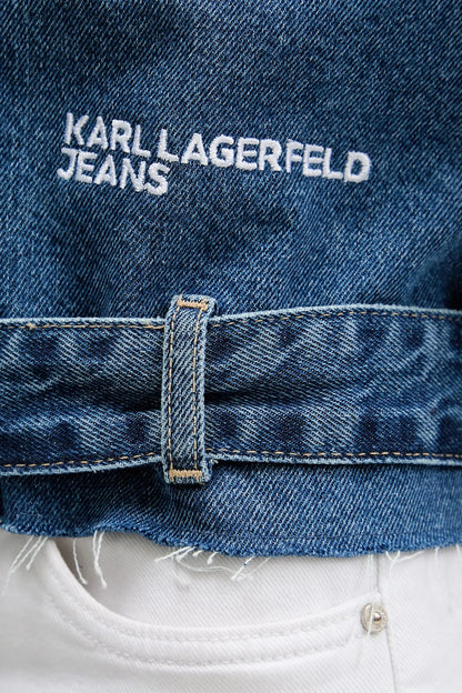 KARL LAGERFELD JEANS BOXY DENIM TRENCH