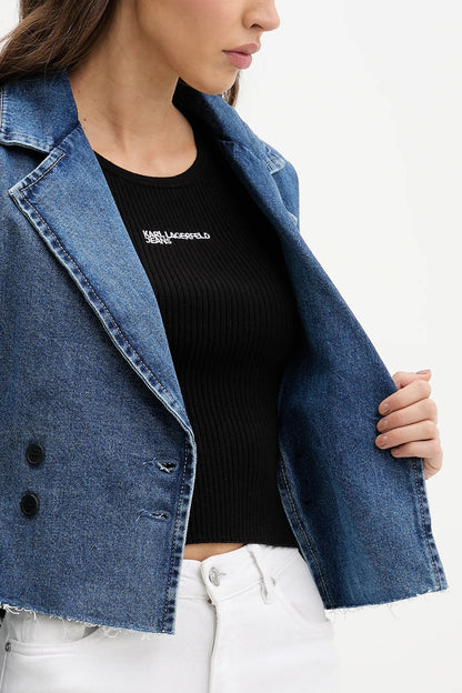 KARL LAGERFELD JEANS BOXY DENIM TRENCH