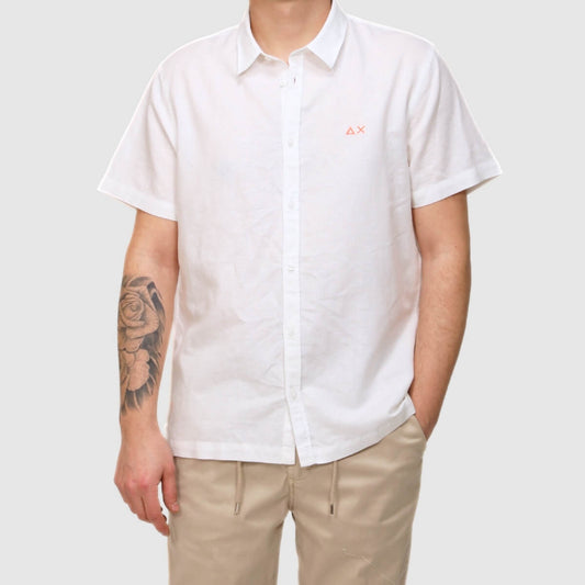 SUN68 SHIRT LINEN BEACH