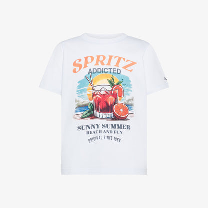 SUN68 BOY'S T-SHIRT PRINTED BEACH