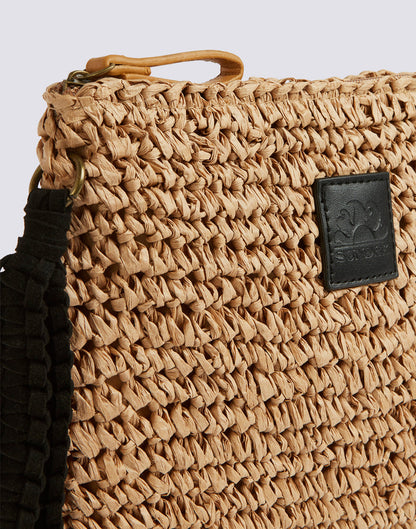 SUNDEK MOMO STRAW HAND BAG