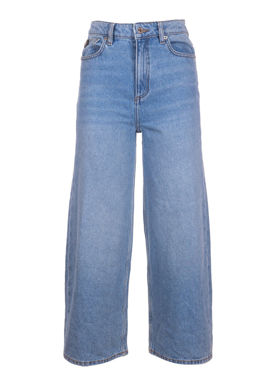 CROPPED BLEACHED REGULAR JEANS