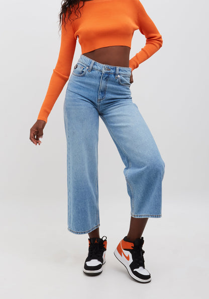 XT STUDIO CROPPED BLEAC JEANS