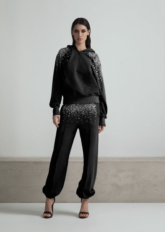 ODI ET AMO PANT FELPA APPL.STRASS