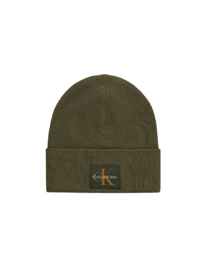CALVIN KLEIN MONOLOGO PATCH BEANIE