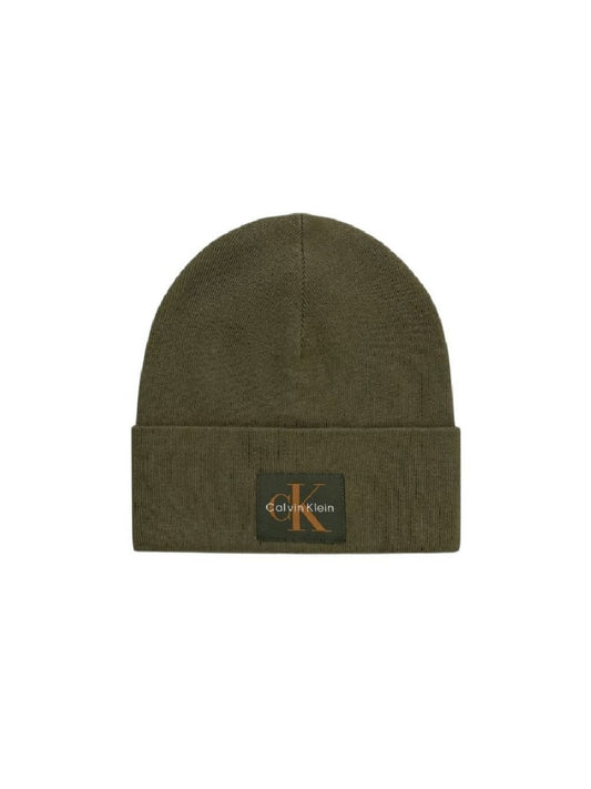 CALVIN KLEIN MONOLOGO PATCH BEANIE